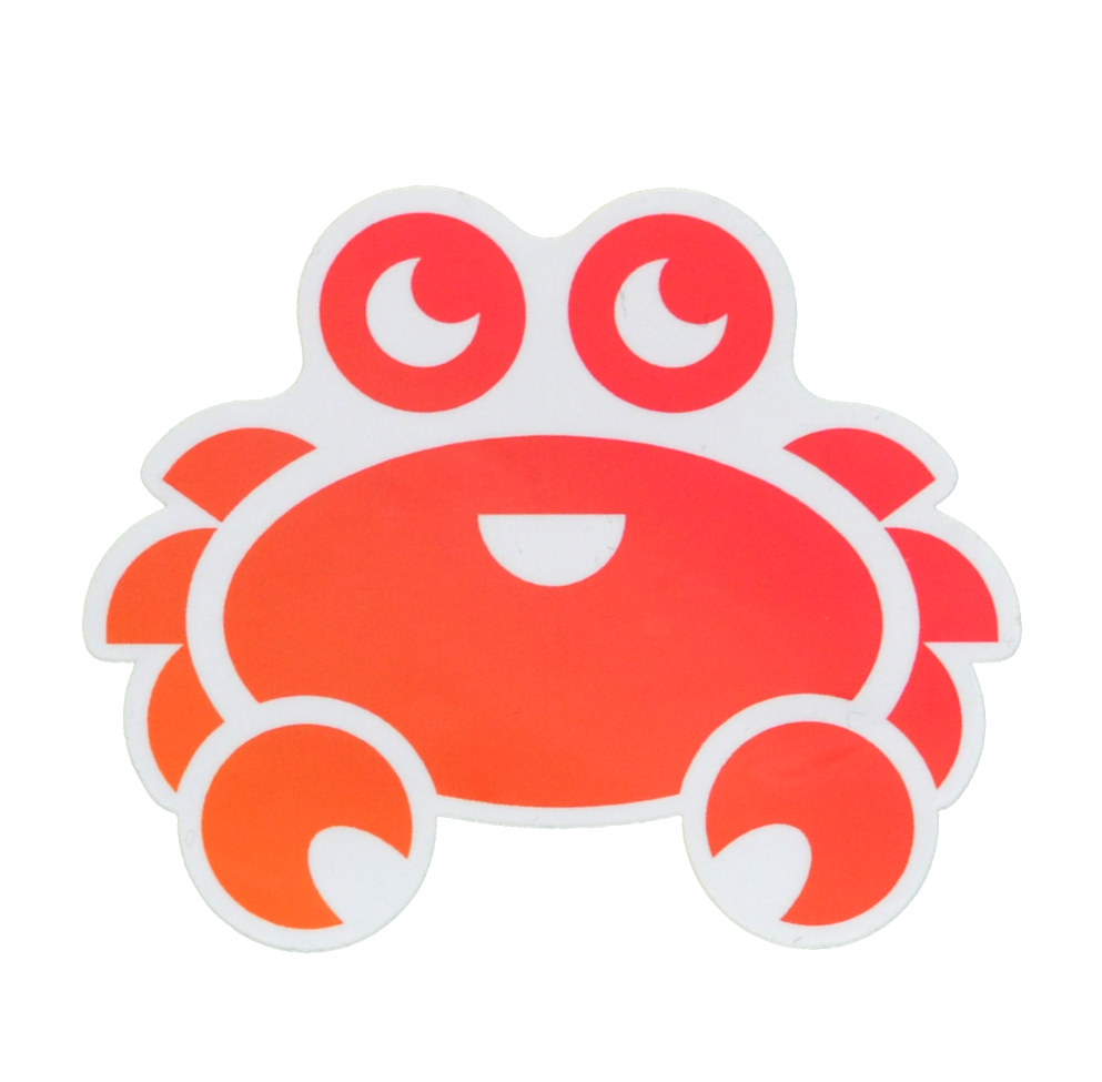 Crabby sticker 70mm
